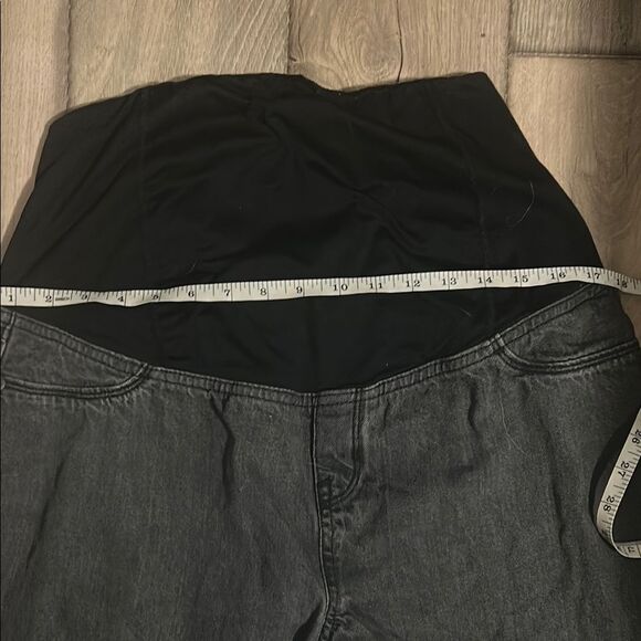 Isabel Maternity by Ingrid & Isabel Black and Gray Boyfriend Jeans - Picture 2 of 5